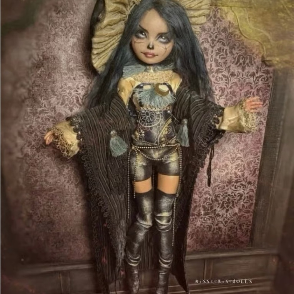 Monster High Doll with Black and Gold Ensemble